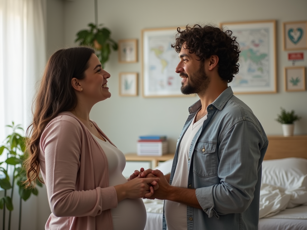 A couple’s unwavering support for each other during their IVF journey.