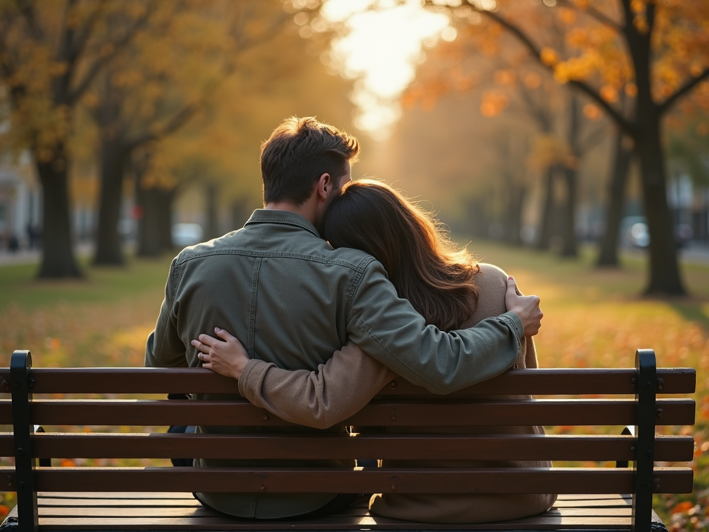 Couple supporting each other during fertility journey