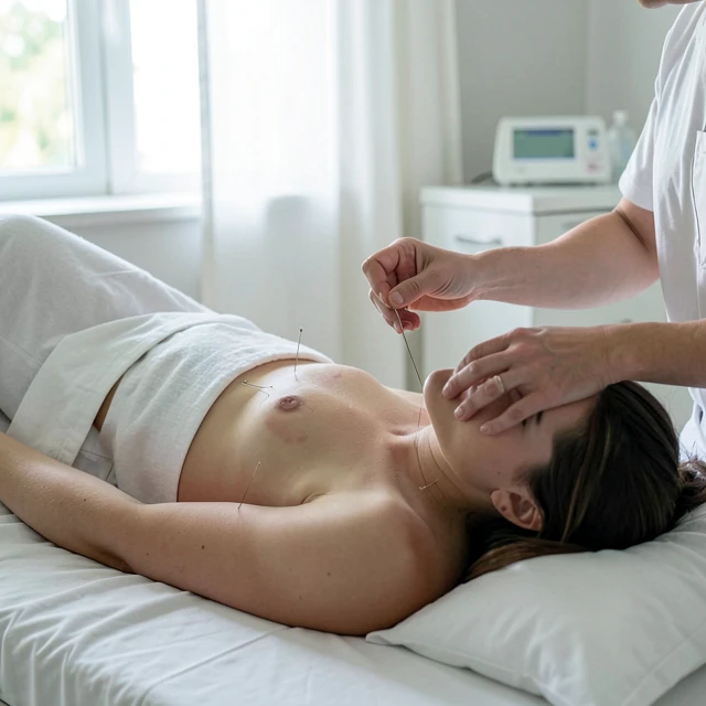 Acupuncture treatment providing endometriosis pain relief