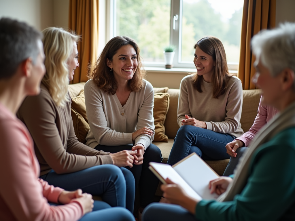 Fertility support group meeting