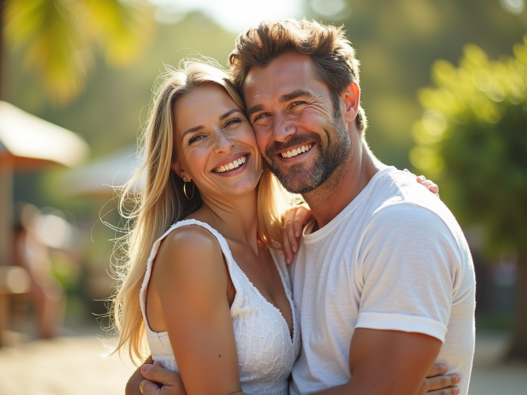 A happy couple who have successfully navigated the challenges of ejaculatory dysfunction.