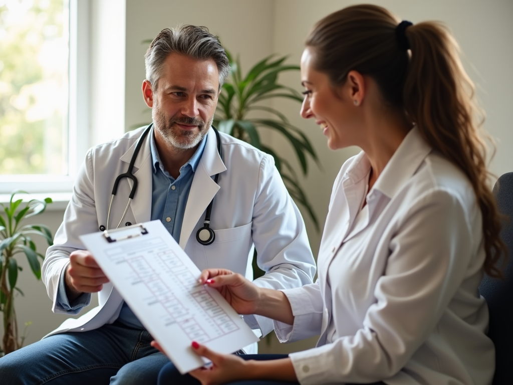 Doctor discussing fertility options with patient