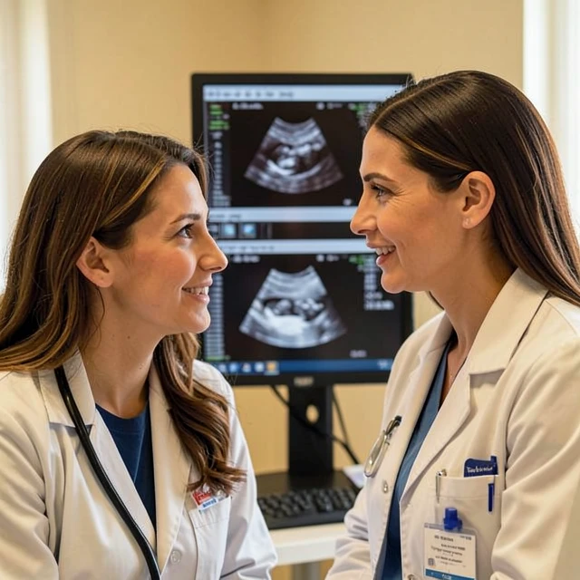 Doctor discussing infertility diagnosis with a patient