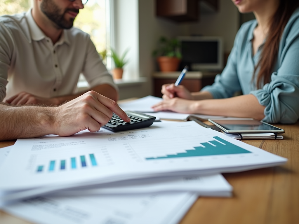 Couple planning IVF finances
