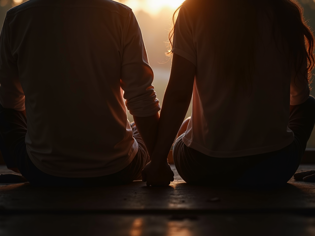 A couple finding strength together during fertility treatments.