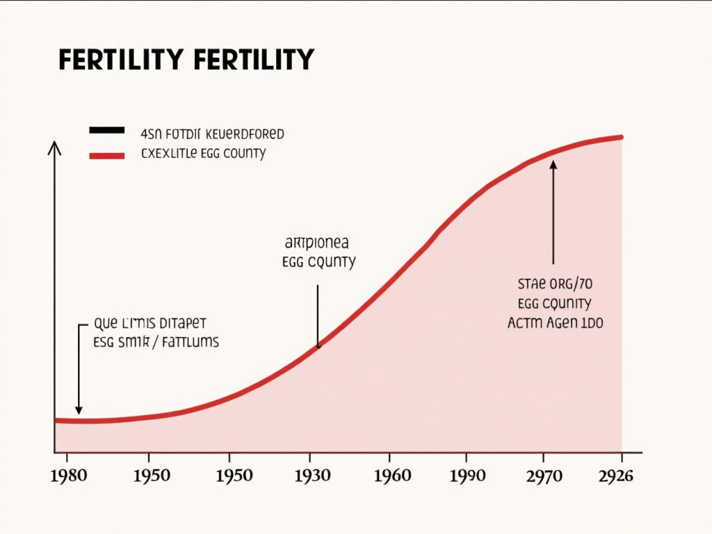 Graph of fertility decline with age