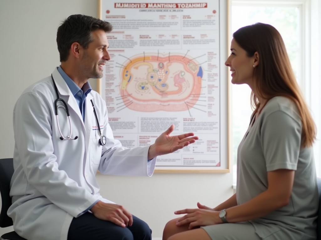 Doctor discussing IVF procedures