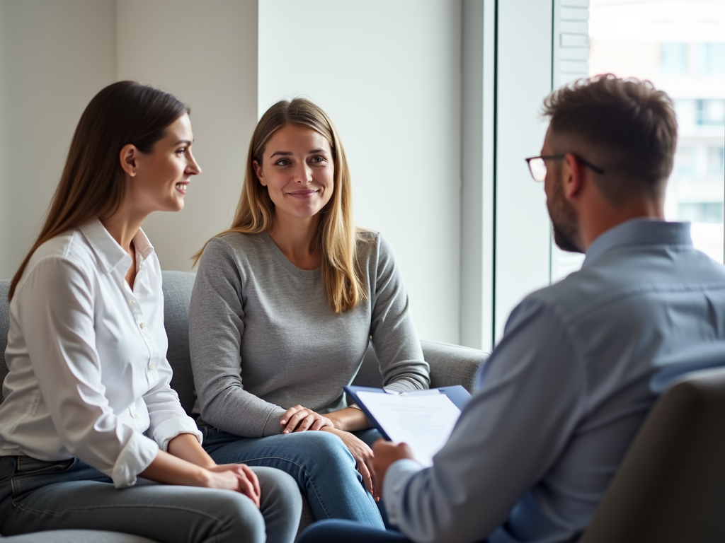 A couple consulting with their fertility doctor, underscoring the role of medical advice in boosting IVF success.