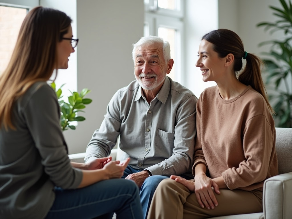 Couple in therapy session