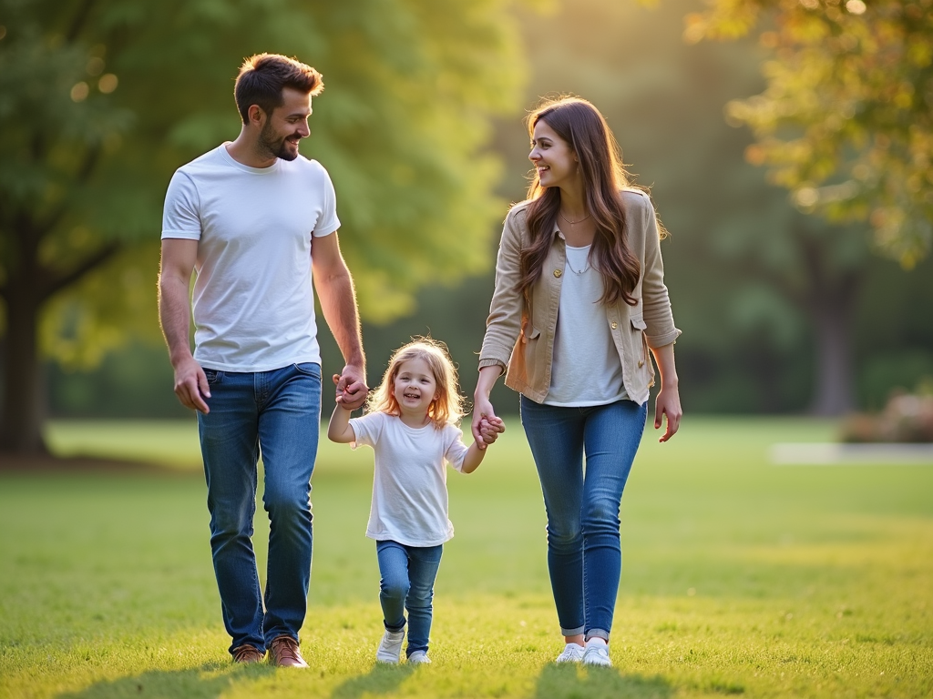 Family with adopted child