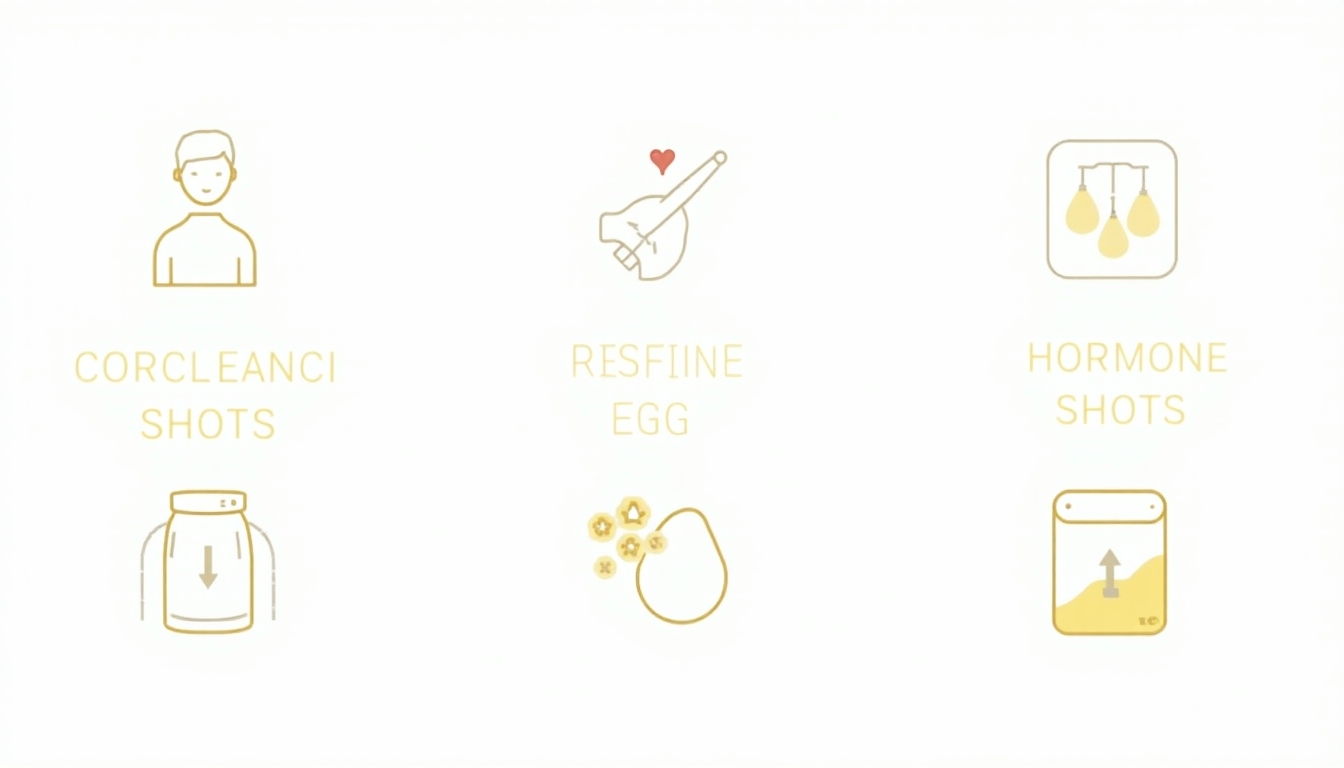 Steps of egg freezing infographic