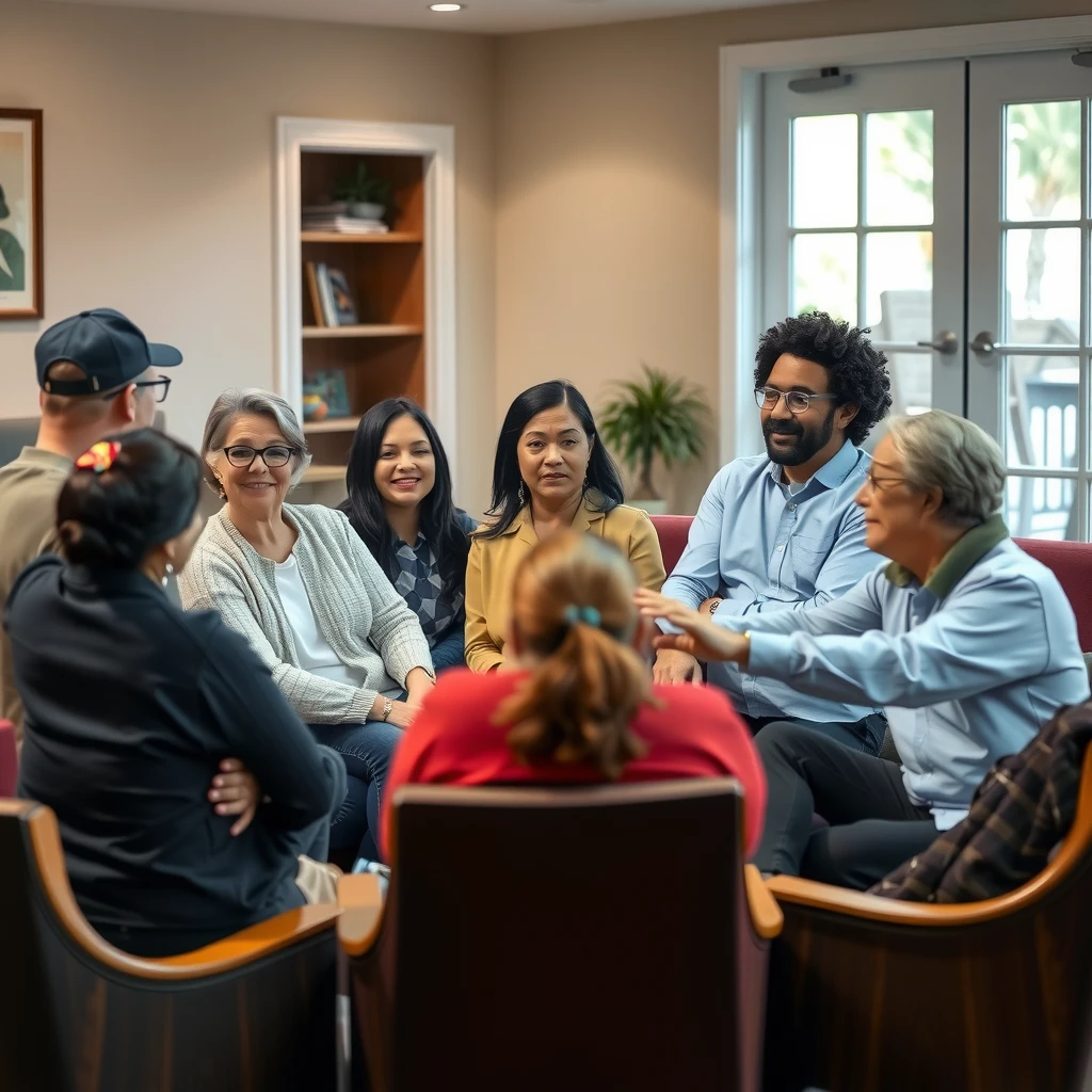 Infertility support group meeting