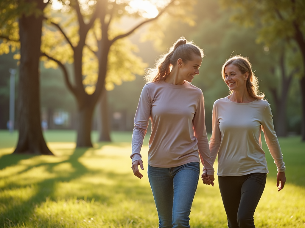 A woman taking steps toward physical recovery after a miscarriage.