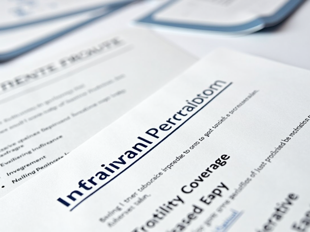 Insurance documents for fertility preservation