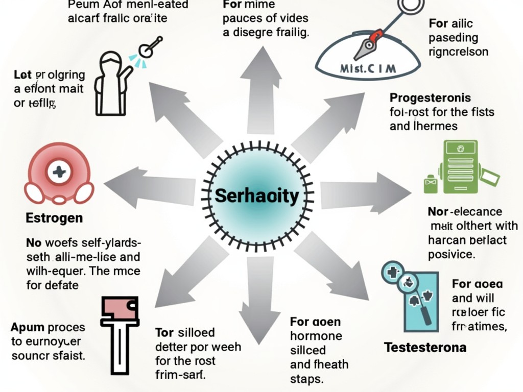 Infographic showing hormone functions in fertility treatment.