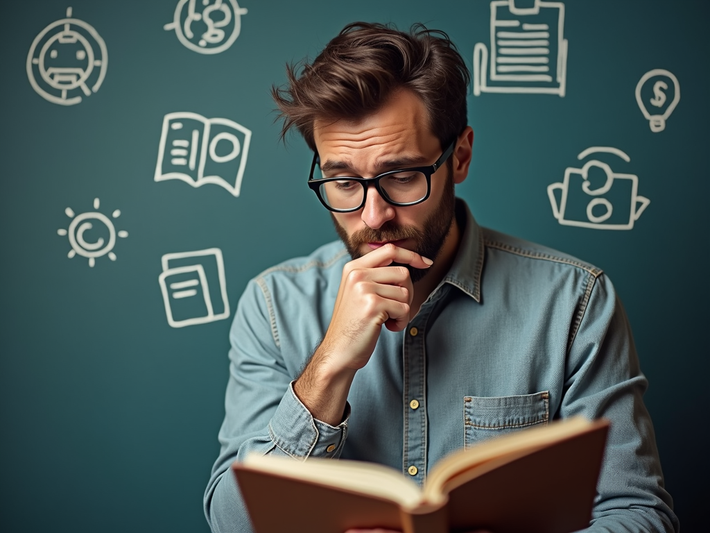 Gaining knowledge from online resources.