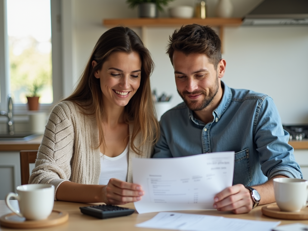 Couple calculating donor egg IVF costs