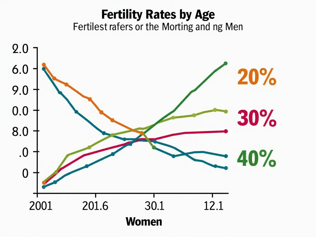 Fertility rates by age graph