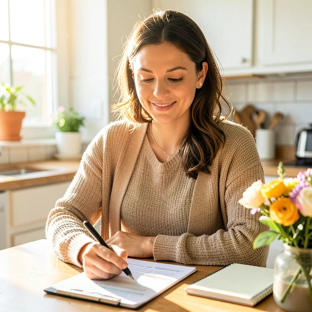 Woman feeling empowered while learning about PCOS and fertility options