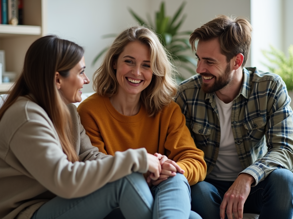Friends offering support and connection during a challenging time.