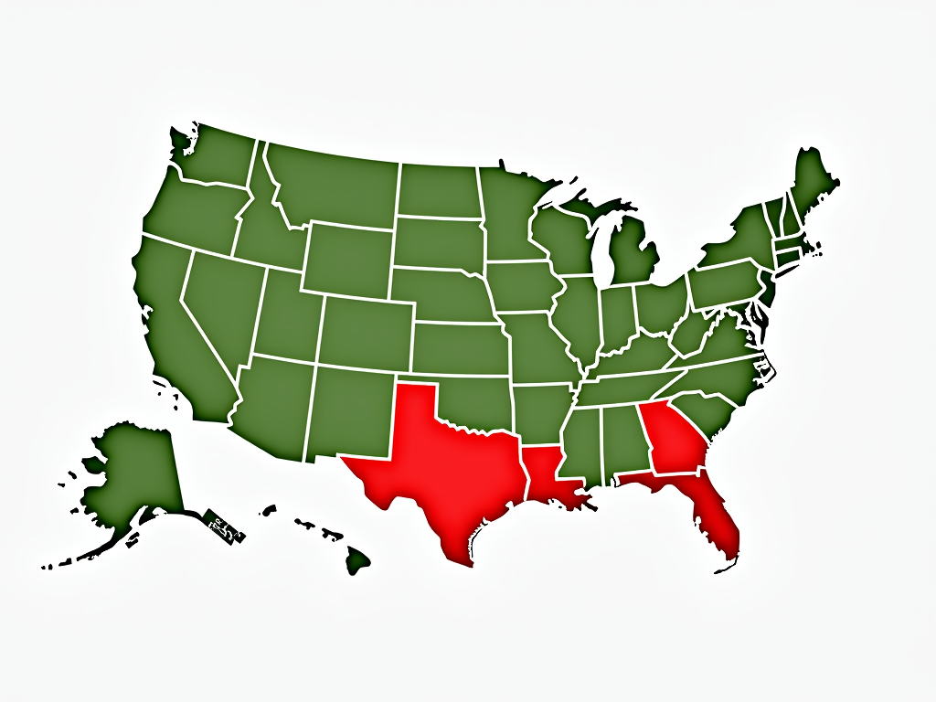 Map showing states with fertility insurance mandates.