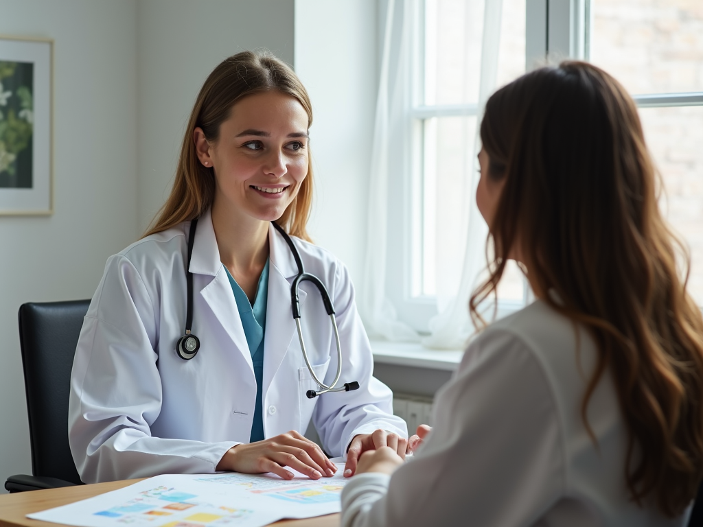 Doctor discussing fertility preservation with patient