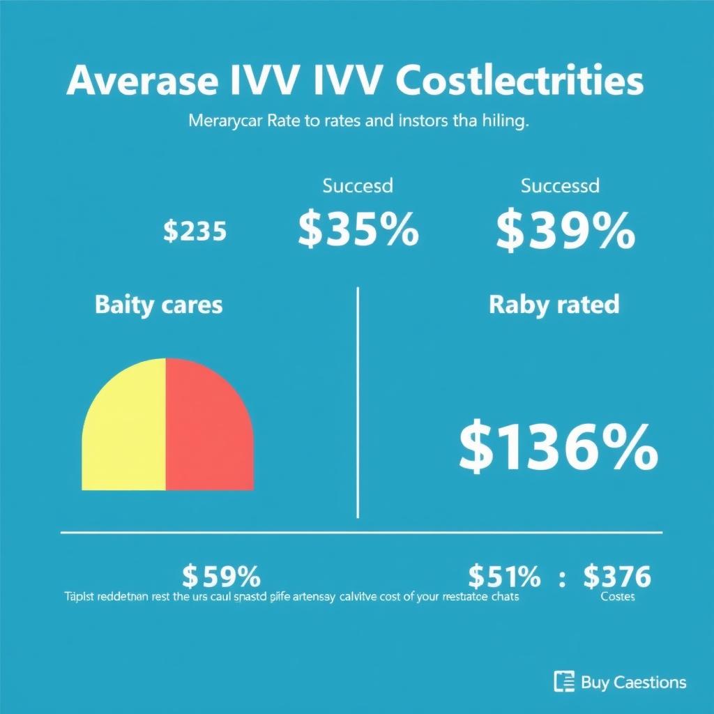 Chart showing IVF costs and success rates.