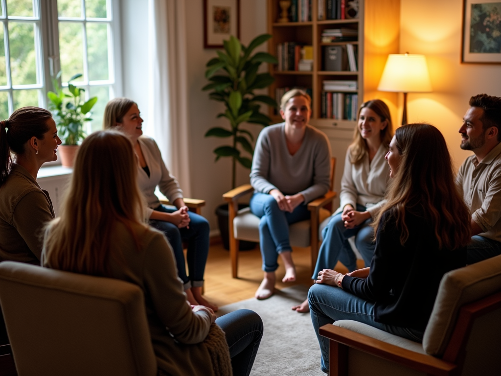 Fertility support group meeting