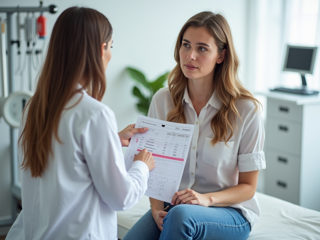 Doctor explaining test results to patient