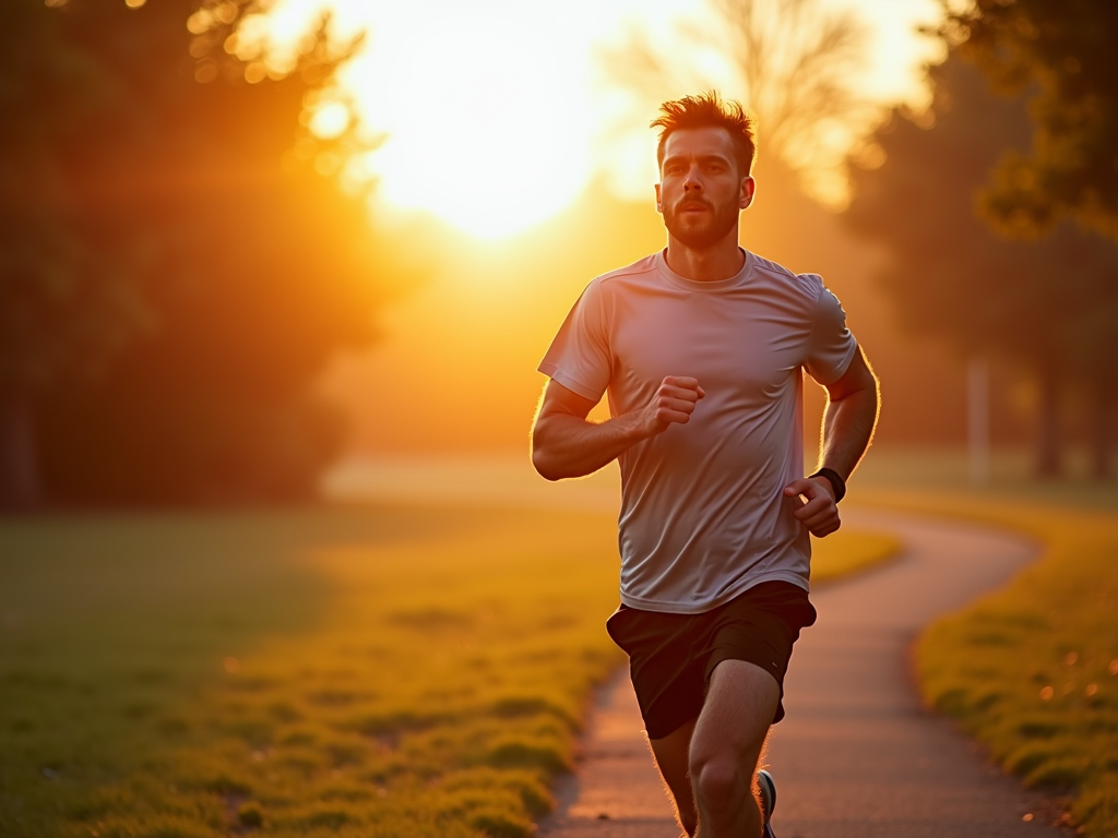 Man adopting healthy habits for fertility