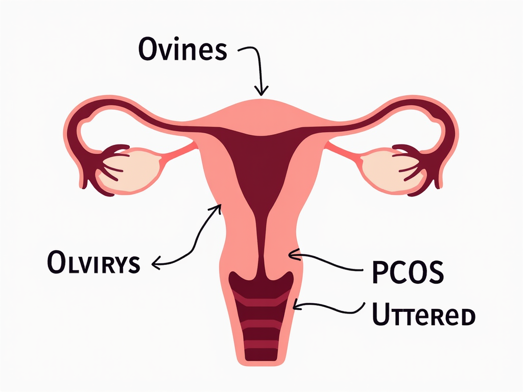 Female reproductive system infographic