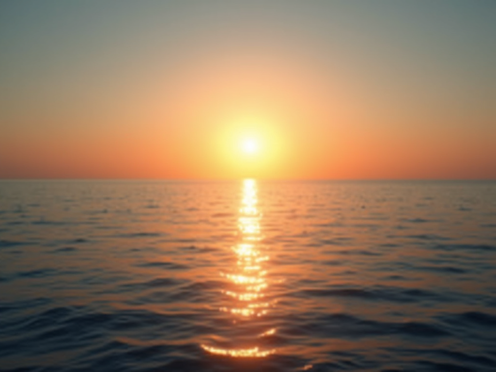 A peaceful sunrise, representing hope and resilience.