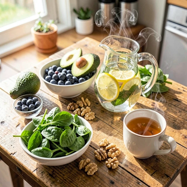 Assortment of antioxidant-rich foods to support fertility and reduce oxidative stress