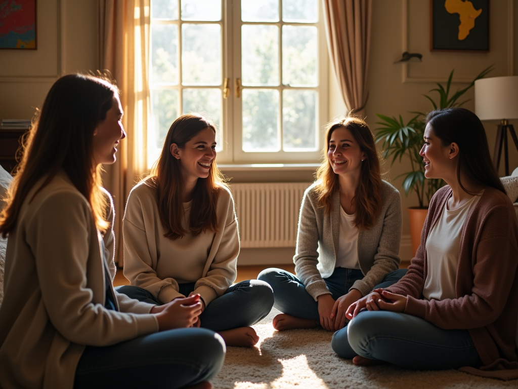 Small support group meeting