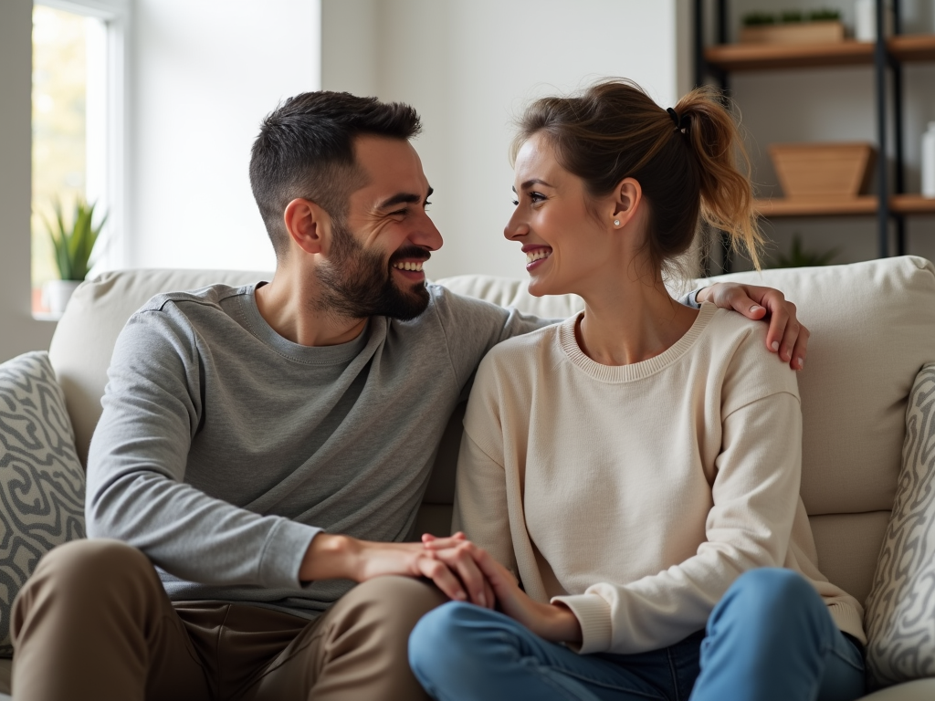 Couple supporting each other through the challenges of infertility.