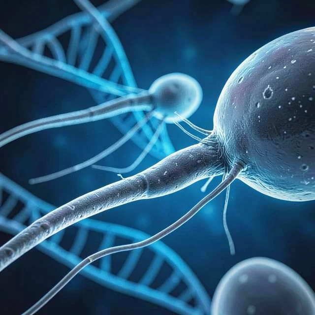 Microscopic view of sperm cells illustrating fertility challenges