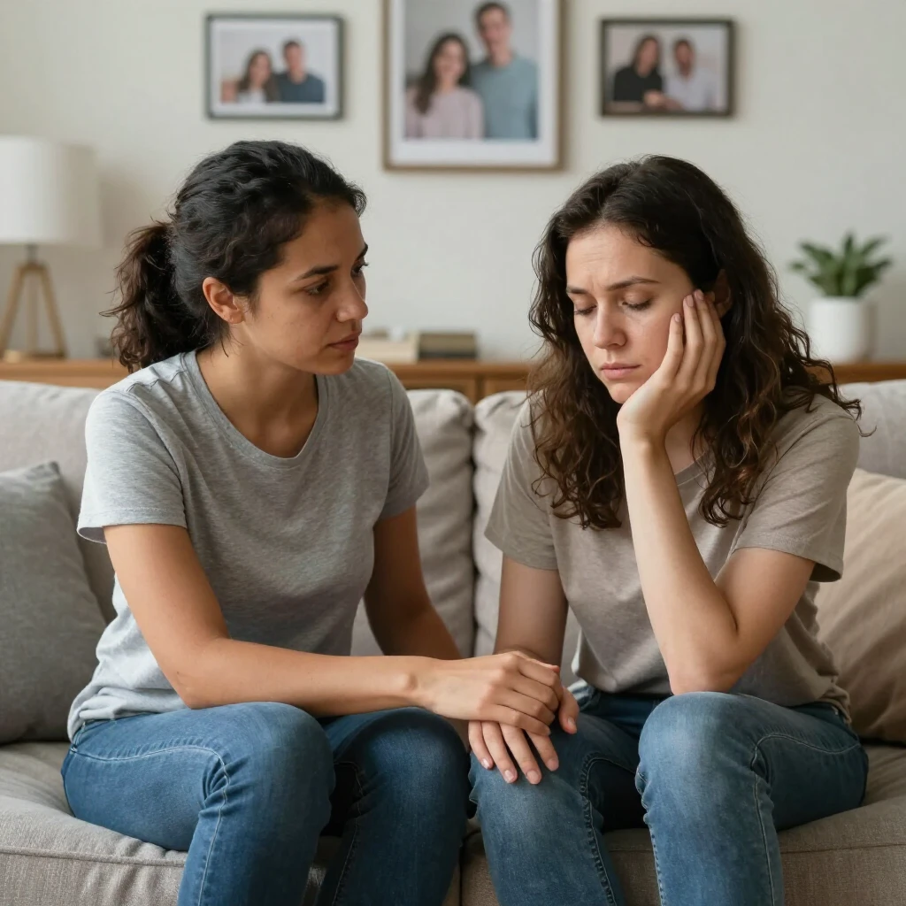 Couple reflecting on infertility challenges