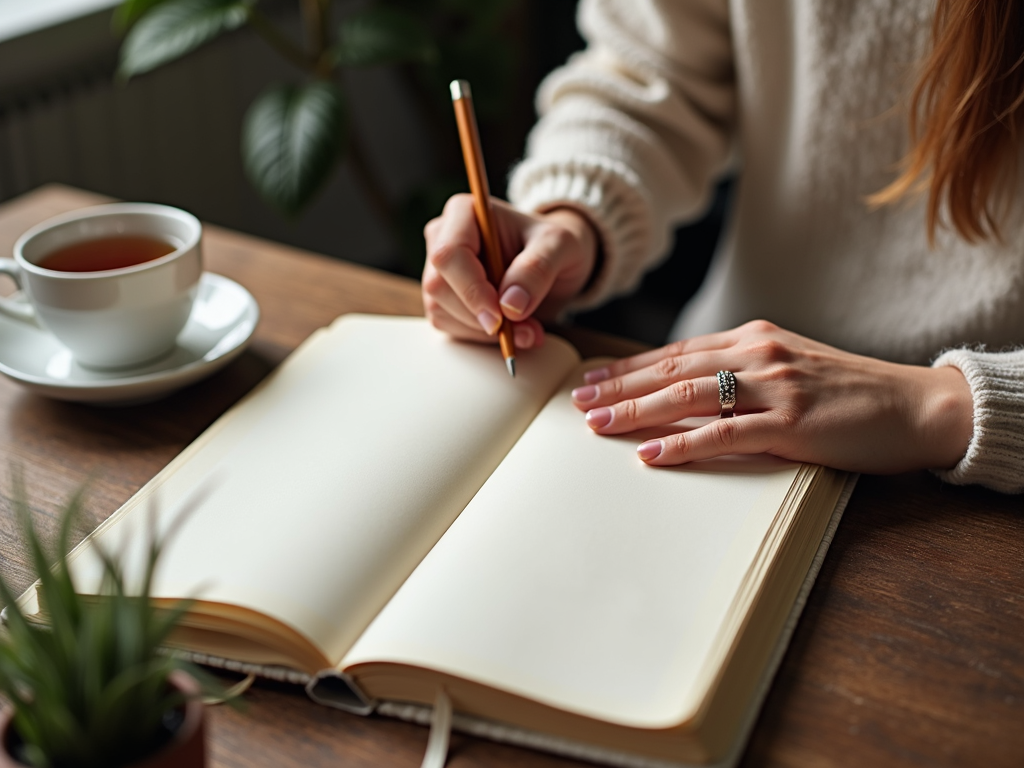 Person journaling for emotional well-being