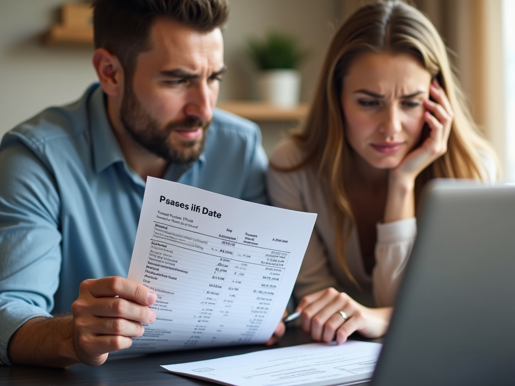 Couple reviewing IVF costs with advisor