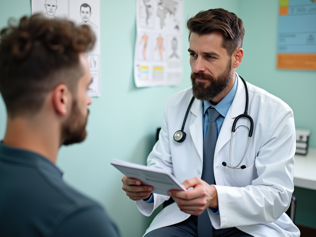 Doctor explaining treatment options to a patient