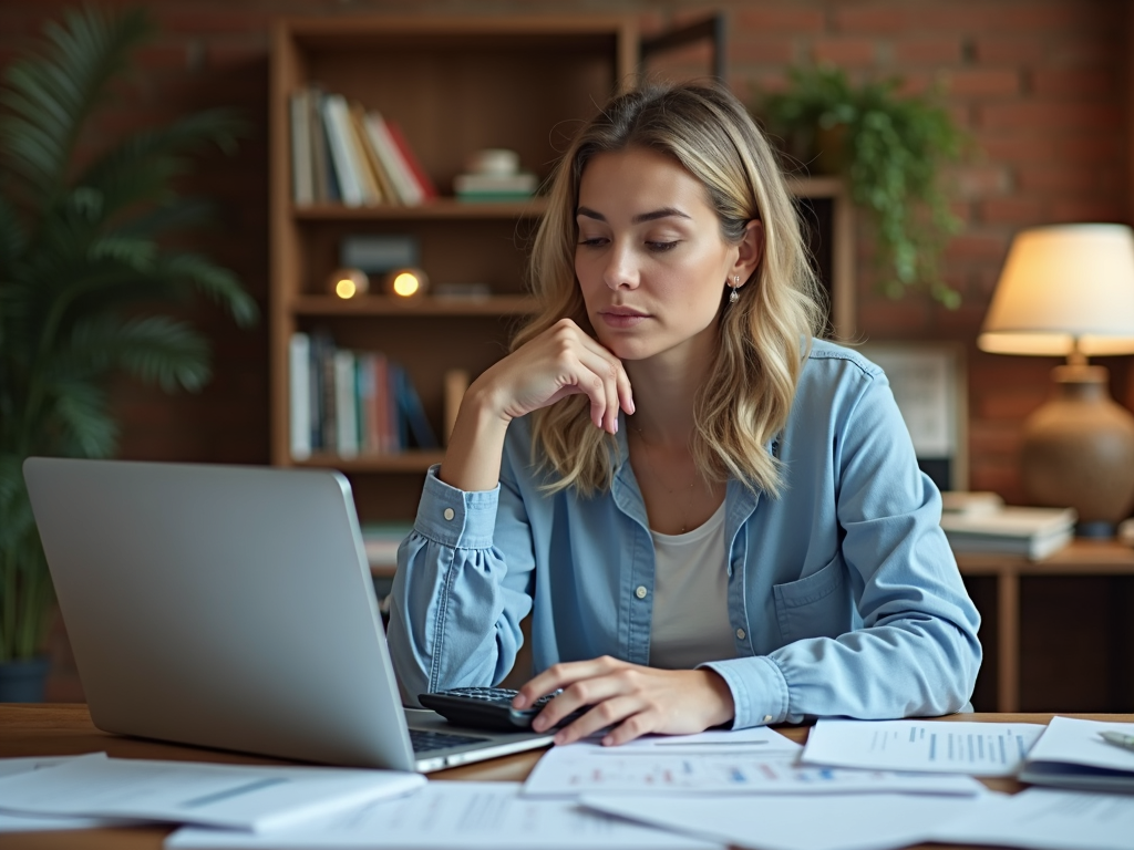 Person reviewing fertility financing options
